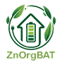logo ZnOrgBAT project logo featuring interconnected battery and energy symbols